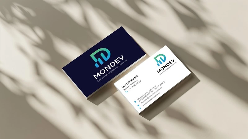 Création de l’identité visuelle de MONDEV.